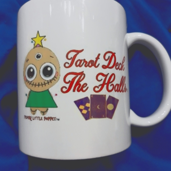Tarot Deck The Halls™: Brand New Handmade 11 oz. Drinking Mug For Tarot Fans - Picture 1 of 2